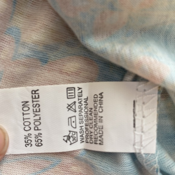 NWOT Romantic Hut Womens M Floral Fun Tank Top. Turquoise and Orange. - Picture 11 of 11